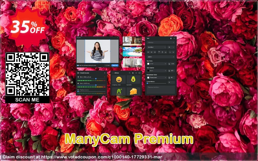 ManyCam Premium Coupon, discount offering up to 40% OFF on ManyCam licenses!. Promotion: Formidable promotions code of ManyCam Premium, tested & approved