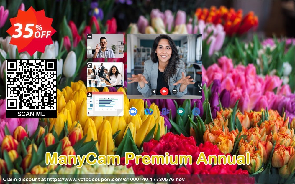 ManyCam Premium Annual Coupon Code Mar 2024, 35% OFF - VotedCoupon