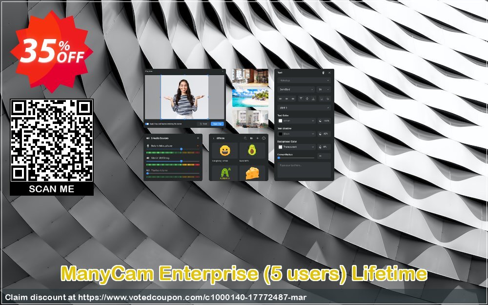 ManyCam Enterprise, 5 users Lifetime Coupon Code Jun 2024, 35% OFF - VotedCoupon