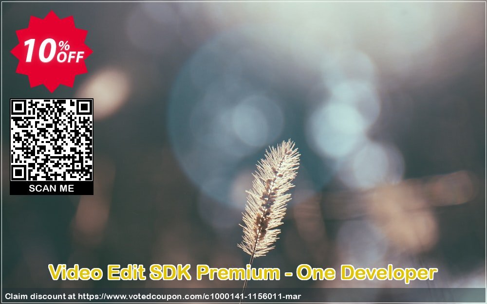 Video Edit SDK Premium - One Developer Coupon, discount 10%. Promotion: wondrous promotions code of Video Edit SDK Premium - One Developer 2024