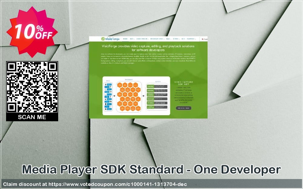 Media Player SDK Standard - One Developer Coupon, discount 10%. Promotion: best discount code of Media Player SDK Standard - One Developer 2024