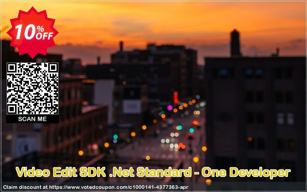 Video Edit SDK .Net Standard - One Developer Coupon, discount 10%. Promotion: formidable sales code of Video Edit SDK .Net Standard - One Developer 2024