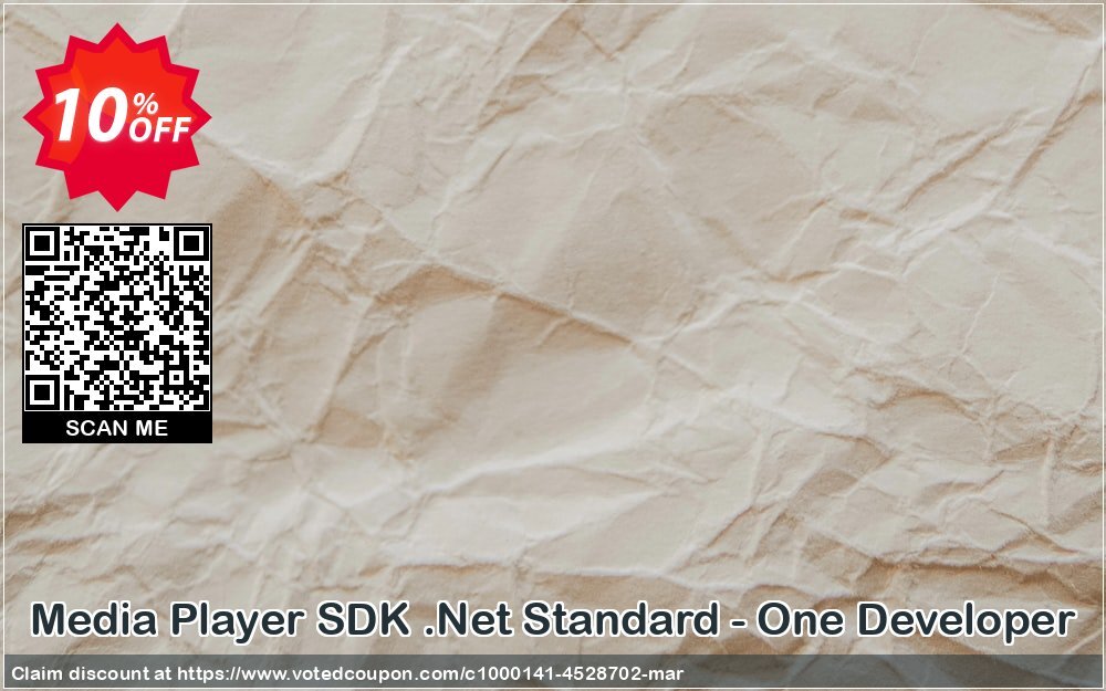 Media Player SDK .Net Standard - One Developer Coupon, discount 10%. Promotion: impressive promotions code of Media Player SDK .Net Standard - One Developer 2024