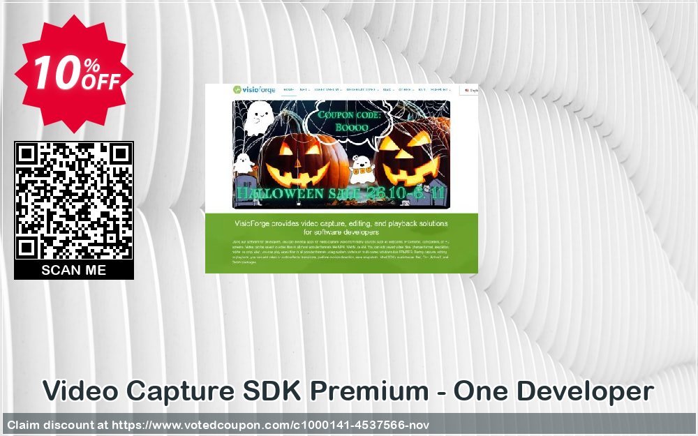 Video Capture SDK Premium - One Developer Coupon, discount 10%. Promotion: amazing deals code of Video Capture SDK Premium - One Developer 2024