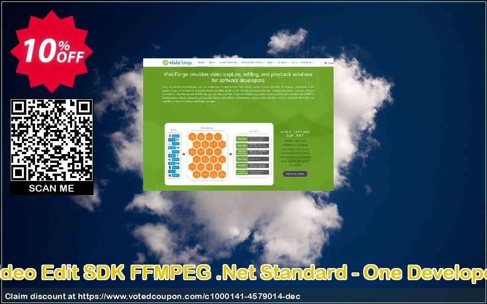 Video Edit SDK FFMPEG .Net Standard - One Developer Coupon, discount 10%. Promotion: best offer code of Video Edit SDK FFMPEG .Net Standard - One Developer 2023