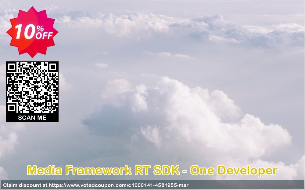 Media Framework RT SDK - One Developer Coupon, discount 10%. Promotion: awful discount code of Media Framework RT SDK - One Developer 2024