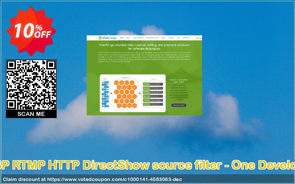 RTSP RTMP HTTP DirectShow source filter - One Developer Coupon, discount 10%. Promotion: big discounts code of RTSP RTMP HTTP DirectShow source filter - One Developer 2024