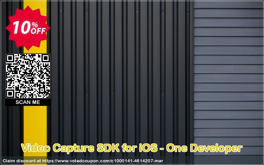 Video Capture SDK for iOS - One Developer Coupon, discount 10%. Promotion: special promotions code of Video Capture SDK for iOS - One Developer 2024