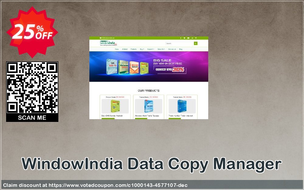 WindowIndia Data Copy Manager Coupon Code Apr 2024, 25% OFF - VotedCoupon