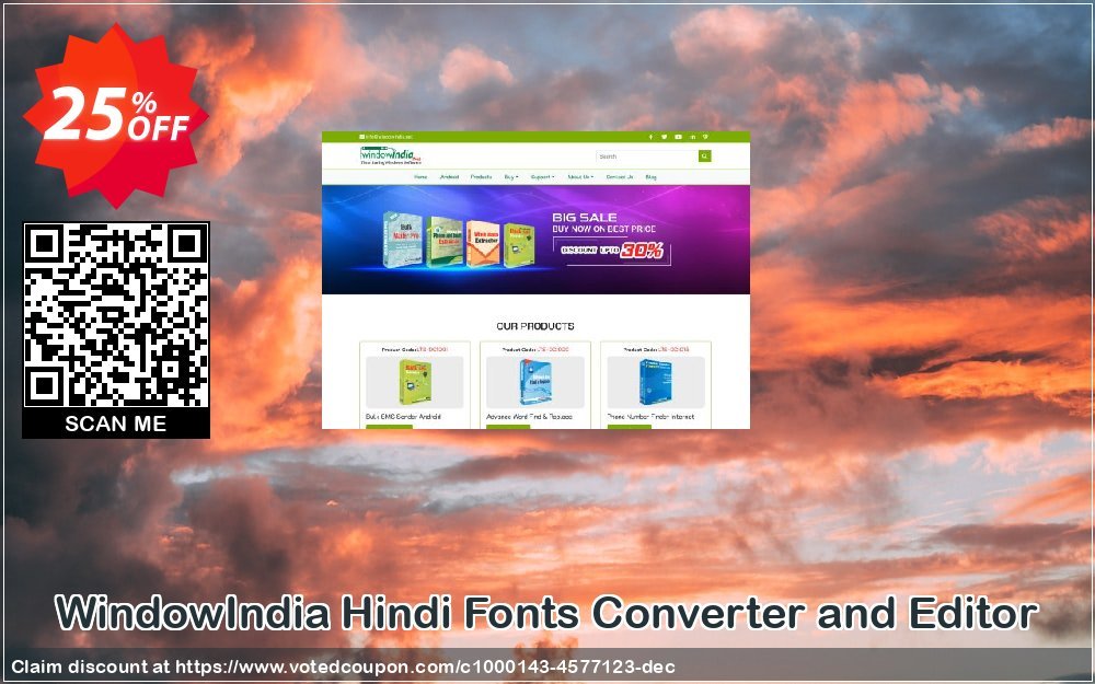 WindowIndia Hindi Fonts Converter and Editor Coupon, discount Christmas OFF. Promotion: wondrous deals code of Hindi Fonts Converter and Editor 2024