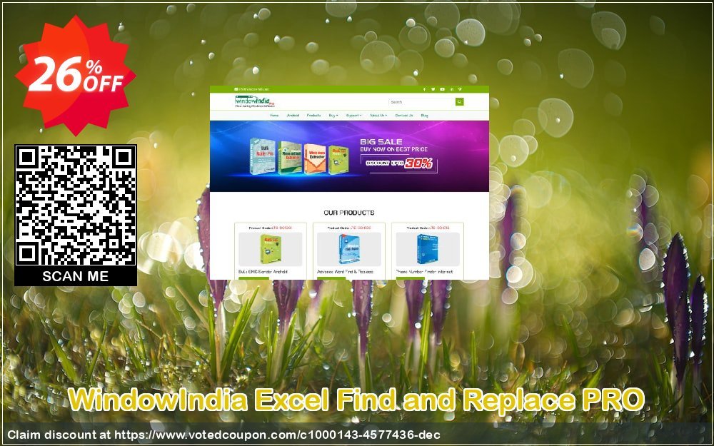 WindowIndia Excel Find and Replace PRO Coupon Code May 2024, 26% OFF - VotedCoupon