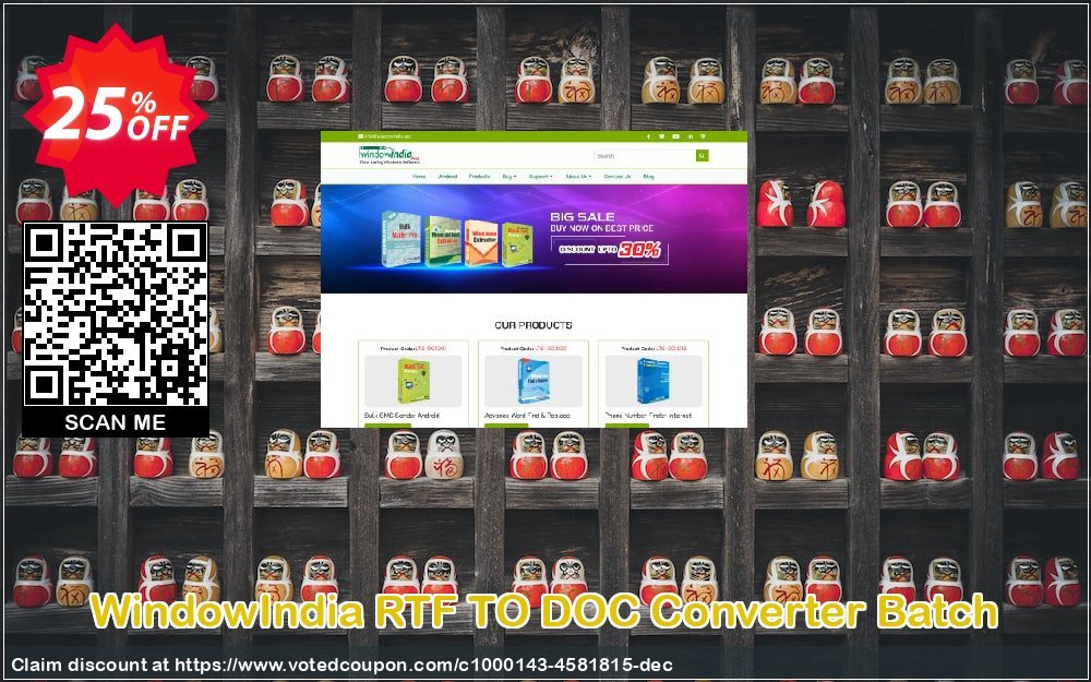 WindowIndia RTF TO DOC Converter Batch Coupon, discount Christmas OFF. Promotion: wondrous discount code of RTF TO DOC Converter Batch 2024