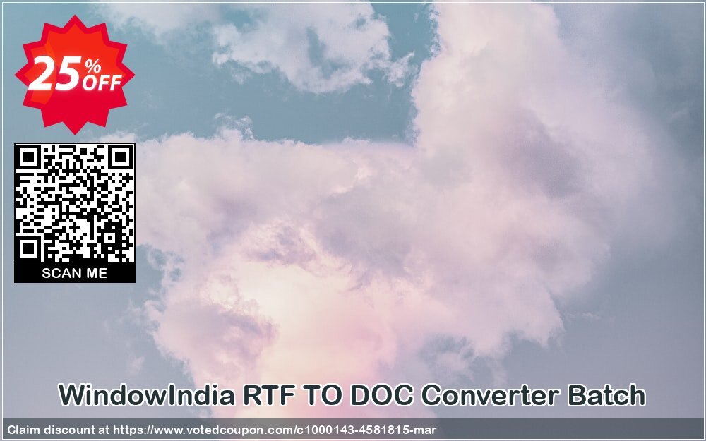 WindowIndia RTF TO DOC Converter Batch Coupon Code Apr 2024, 25% OFF - VotedCoupon