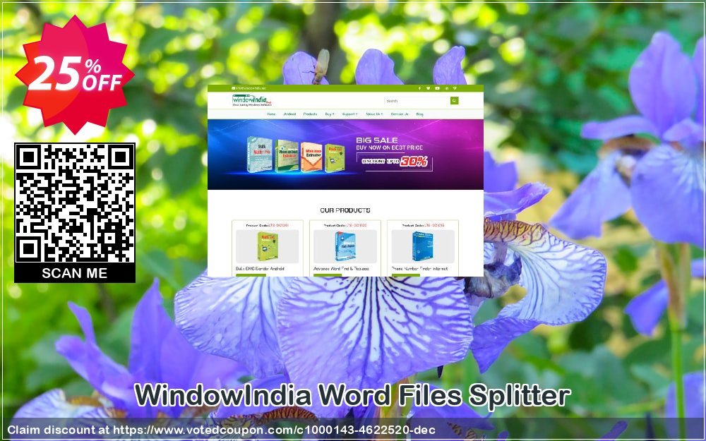 WindowIndia Word Files Splitter Coupon, discount Christmas OFF. Promotion: formidable discount code of Word Files Splitter 2023
