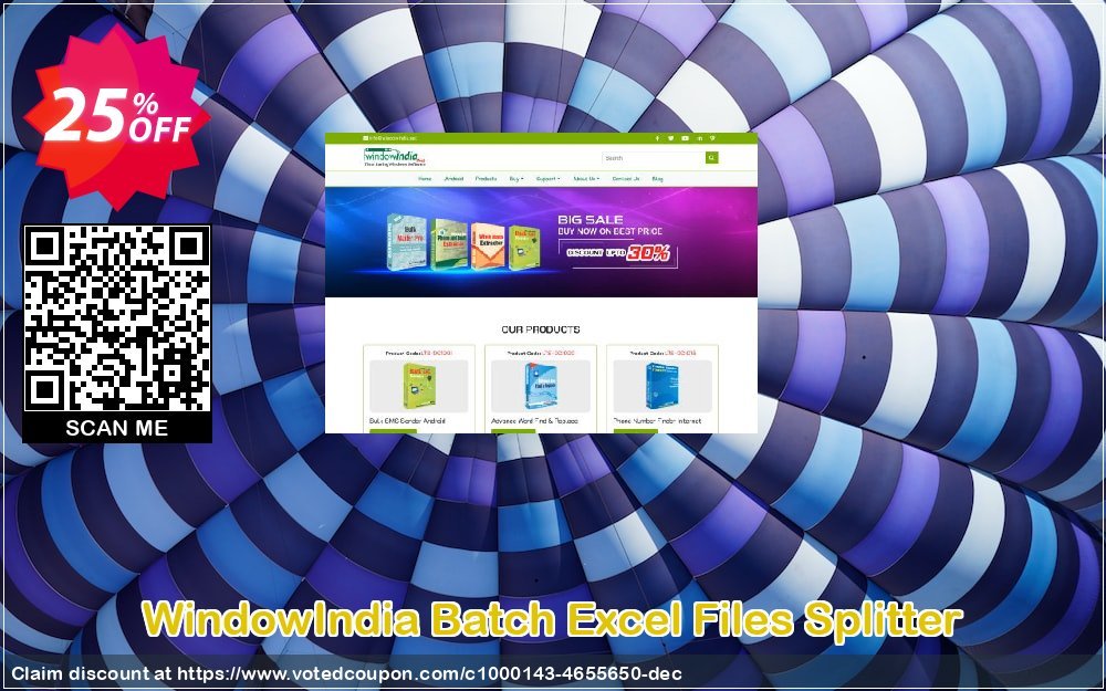 WindowIndia Batch Excel Files Splitter Coupon, discount Christmas OFF. Promotion: best offer code of Batch Excel Files Splitter 2024