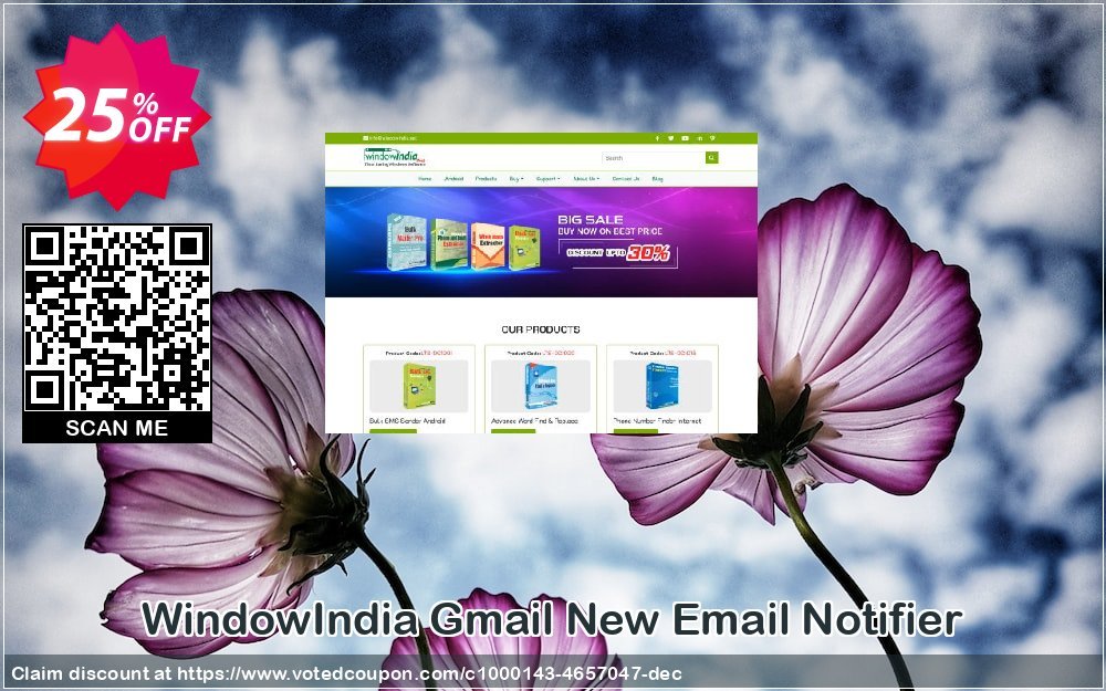 WindowIndia Gmail New Email Notifier Coupon, discount Christmas OFF. Promotion: marvelous promotions code of Gmail New Email Notifier 2024