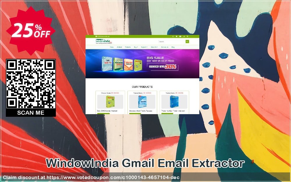 WindowIndia Gmail Email Extractor Coupon, discount Christmas OFF. Promotion: awesome sales code of Gmail Email Extractor 2024