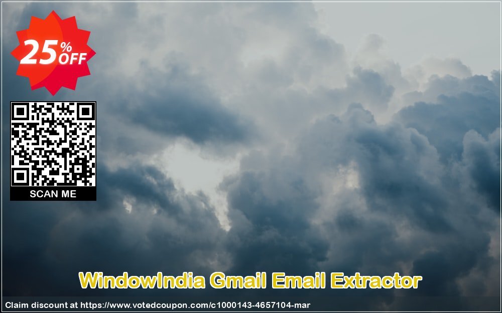 WindowIndia Gmail Email Extractor Coupon, discount Christmas OFF. Promotion: awesome sales code of Gmail Email Extractor 2024