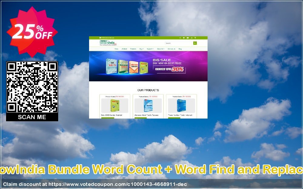 WindowIndia Bundle Word Count + Word Find and Replace Pro Coupon, discount Christmas OFF. Promotion: formidable discounts code of Bundle Word Count + Word Find and Replace Pro 2023