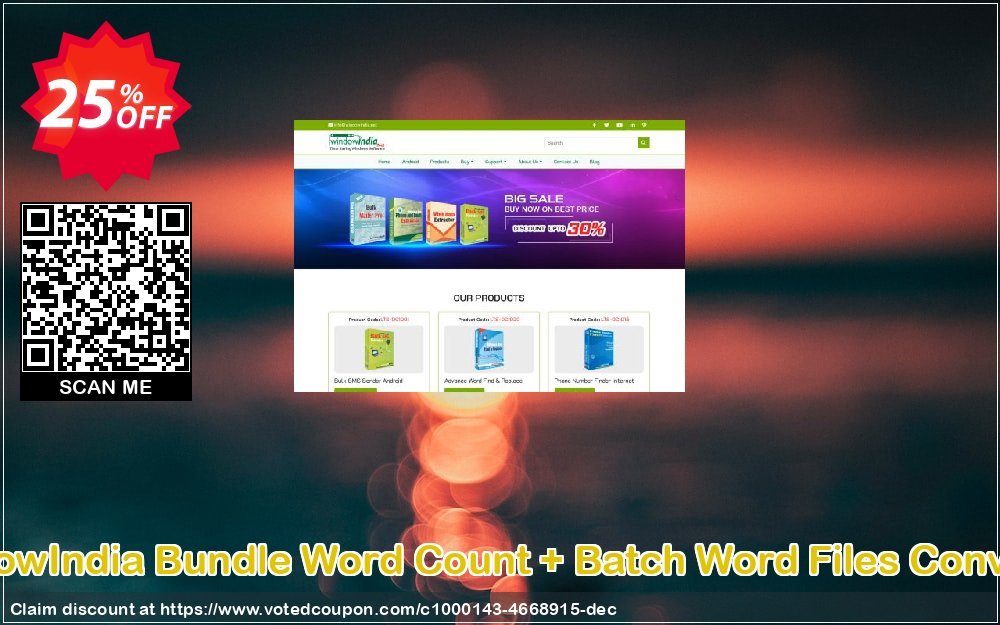 WindowIndia Bundle Word Count + Batch Word Files Converter Coupon Code Apr 2024, 25% OFF - VotedCoupon