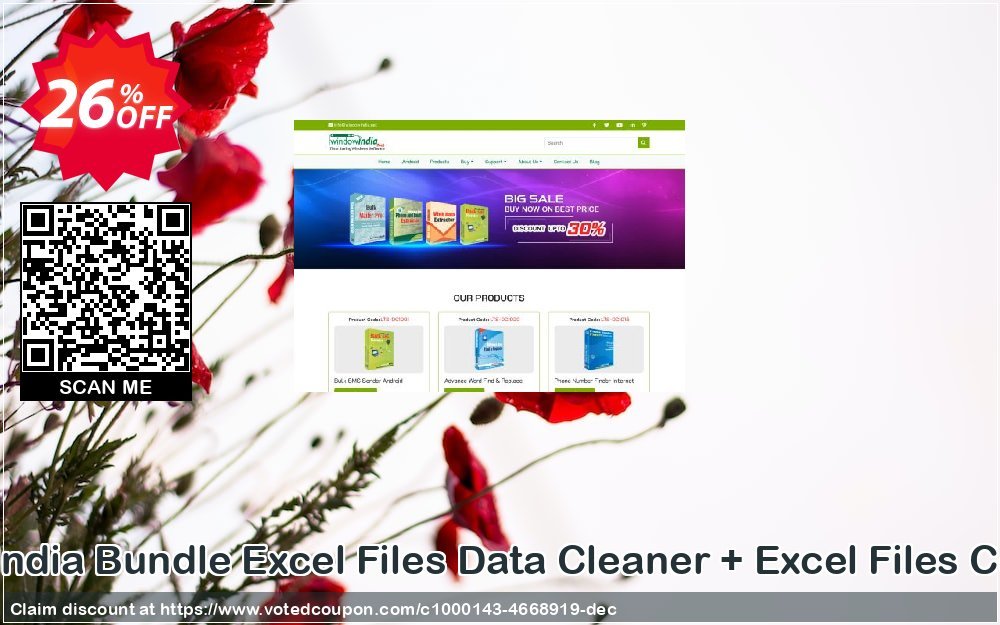 WindowIndia Bundle Excel Files Data Cleaner + Excel Files Converter Coupon, discount Christmas OFF. Promotion: amazing promotions code of Bundle Excel Files Data Cleaner + Excel Files Converter 2024