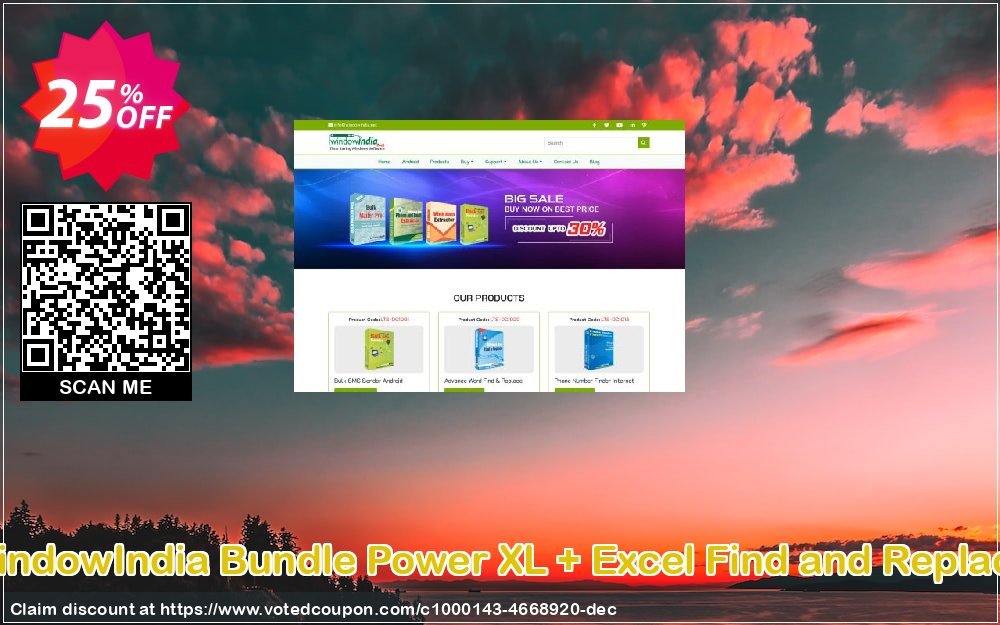 WindowIndia Bundle Power XL + Excel Find and Replace Coupon, discount Christmas OFF. Promotion: super sales code of Bundle Power XL + Excel Find and Replace 2023