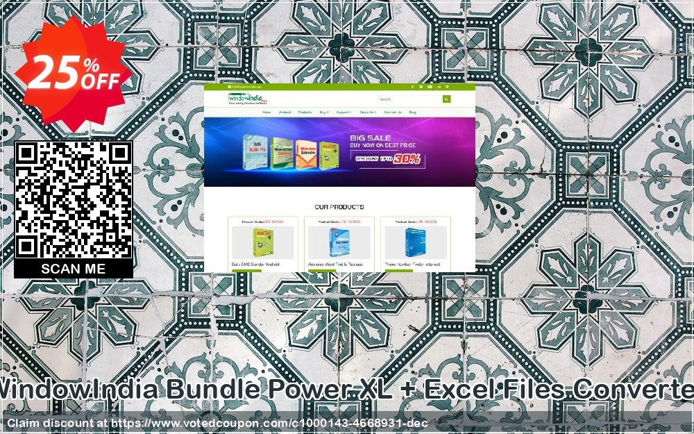 WindowIndia Bundle Power XL + Excel Files Converter Coupon, discount Christmas OFF. Promotion: imposing promo code of Bundle Power XL + Excel Files Converter 2024
