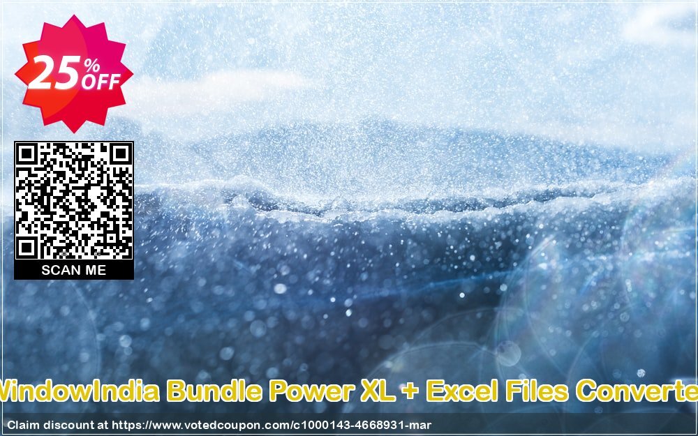 WindowIndia Bundle Power XL + Excel Files Converter Coupon, discount Christmas OFF. Promotion: imposing promo code of Bundle Power XL + Excel Files Converter 2024