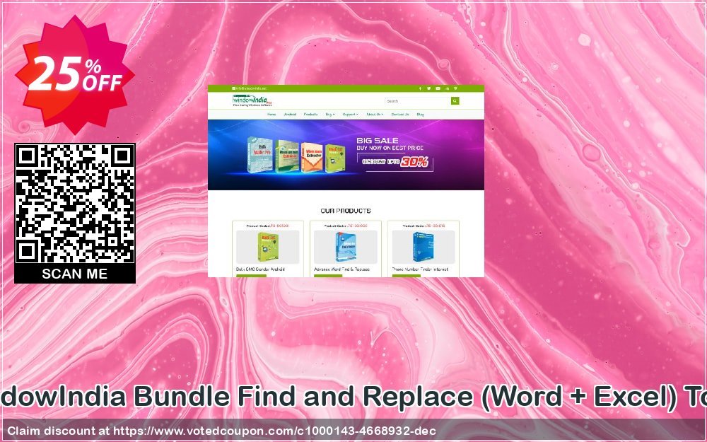 WindowIndia Bundle Find and Replace, Word + Excel Tools Coupon, discount Christmas OFF. Promotion: stirring discounts code of Bundle Find and Replace (Word + Excel) Tools 2023