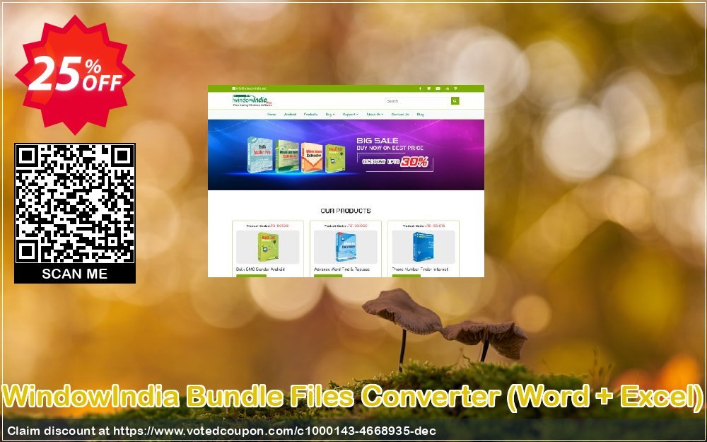 WindowIndia Bundle Files Converter, Word + Excel  Coupon, discount Christmas OFF. Promotion: fearsome deals code of Bundle Files Converter (Word + Excel) 2023