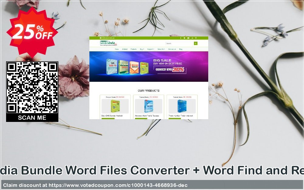 WindowIndia Bundle Word Files Converter + Word Find and Replace Pro Coupon, discount Christmas OFF. Promotion: dreaded offer code of Bundle Word Files Converter + Word Find and Replace Pro 2023
