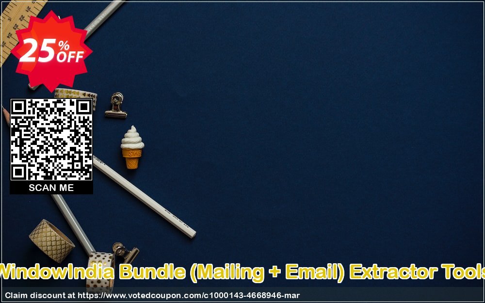 WindowIndia Bundle, Mailing + Email Extractor Tools Coupon, discount Christmas OFF. Promotion: hottest discounts code of Bundle (Mailing + Email) Extractor Tools 2024