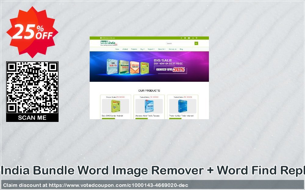 WindowIndia Bundle Word Image Remover + Word Find Replace Pro Coupon, discount Christmas OFF. Promotion: amazing offer code of Bundle Word Image Remover + Word Find Replace Pro 2024
