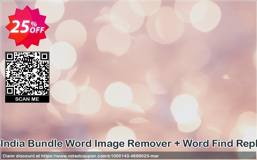 WindowIndia Bundle Word Image Remover + Word Find Replace Pro Coupon, discount Christmas OFF. Promotion: amazing offer code of Bundle Word Image Remover + Word Find Replace Pro 2024