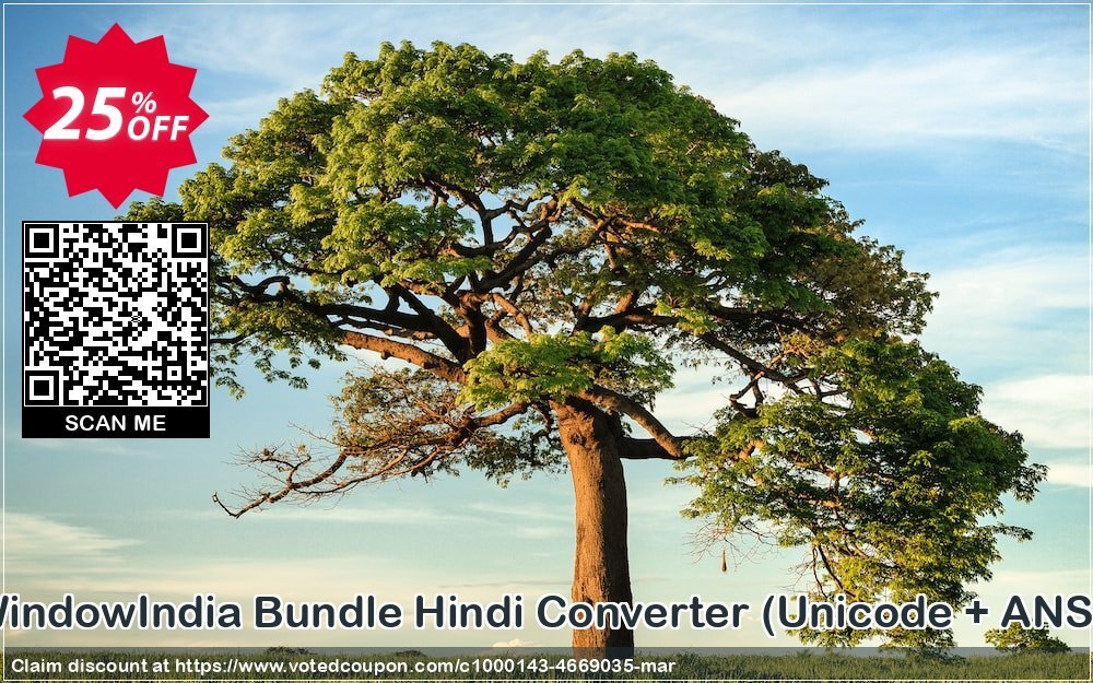 WindowIndia Bundle Hindi Converter, Unicode + ANSI  Coupon Code Apr 2024, 25% OFF - VotedCoupon