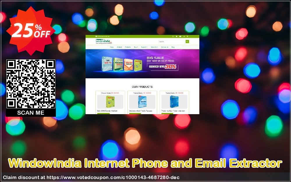 WindowIndia Internet Phone and Email Extractor Coupon, discount Christmas OFF. Promotion: awesome promotions code of Internet Phone and Email Extractor 2024