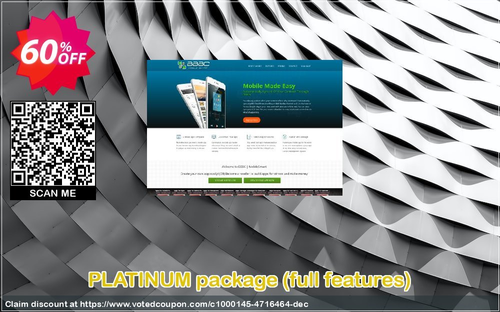 PLATINUM package, full features  Coupon, discount Special Offer!. Promotion: hottest sales code of 1. PLATINUM PACKAGE (D-I-Y ANDROID AND iOS APPS WITH FULL FEATURES) 2023