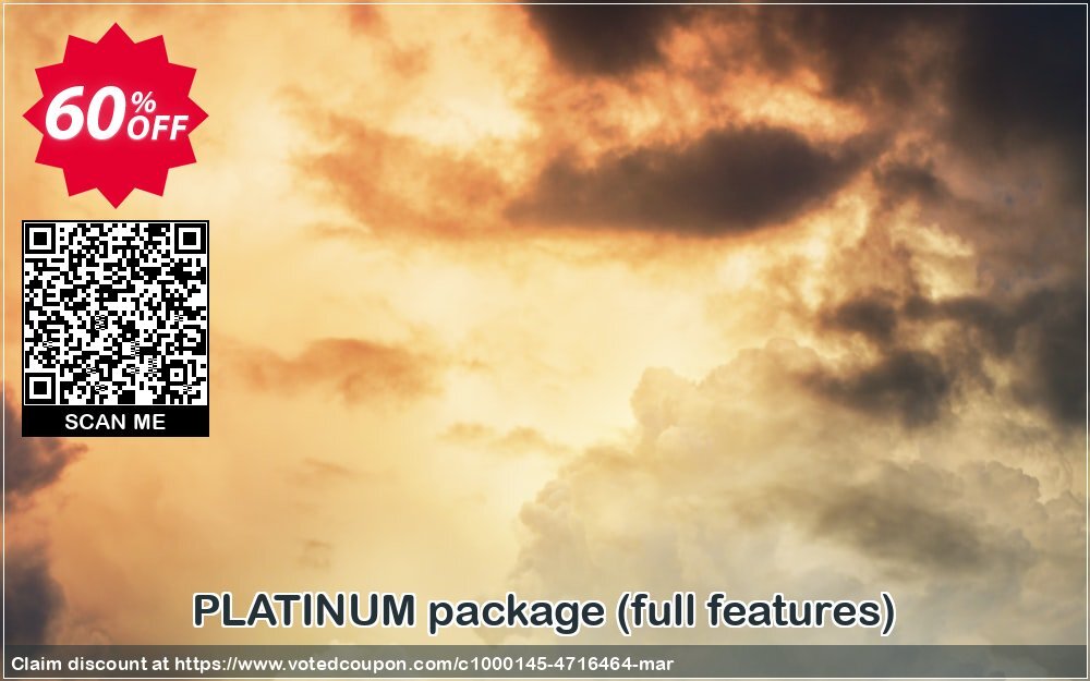 PLATINUM package, full features  voted-on promotion codes