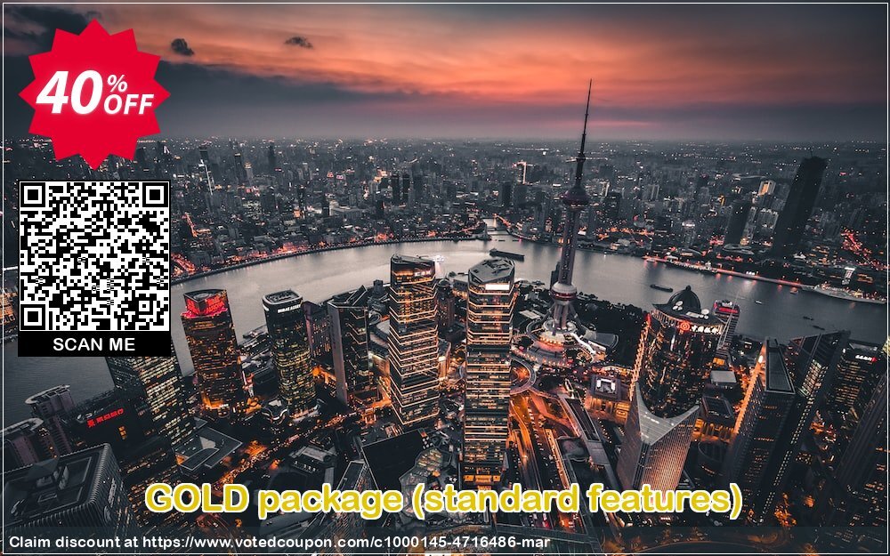 GOLD package, standard features  Coupon Code Apr 2024, 40% OFF - VotedCoupon