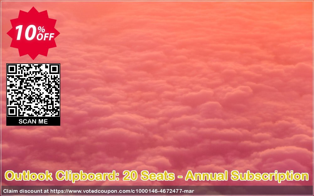 Outlook Clipboard: 20 Seats - Annual Subscription Coupon Code May 2024, 10% OFF - VotedCoupon