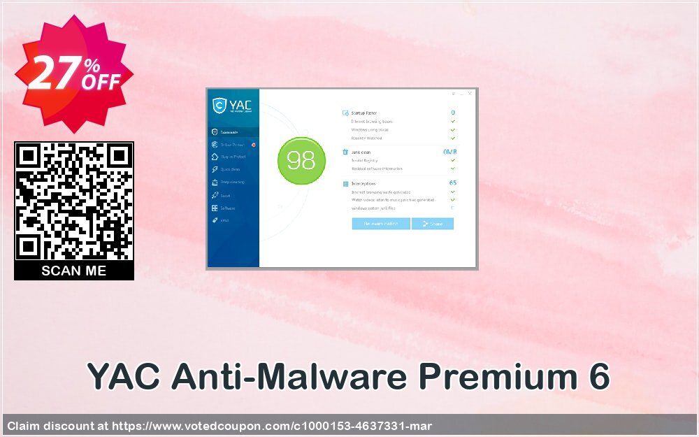 YAC Anti-Malware Premium 6 Coupon Code May 2024, 27% OFF - VotedCoupon