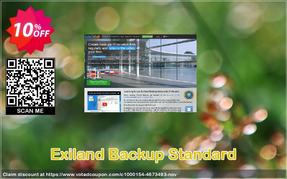 Exiland Backup Standard Coupon, discount Exiland Backup Standard Dreaded promotions code 2023. Promotion: wondrous offer code of Exiland Backup Standard 2023