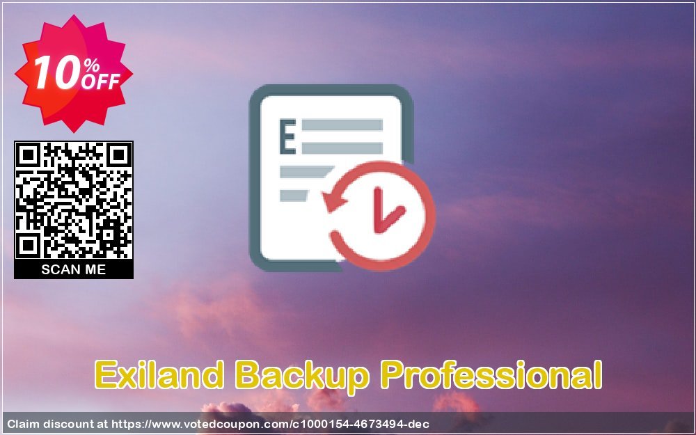 Exiland Backup Professional Coupon, discount Exiland Backup Professional Excellent sales code 2023. Promotion: awful discount code of Exiland Backup Professional 2023