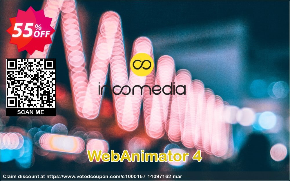 WebAnimator 4 Coupon, discount 55% OFF WebAnimator now 3, verified. Promotion: Amazing offer code of WebAnimator now 3, tested & approved