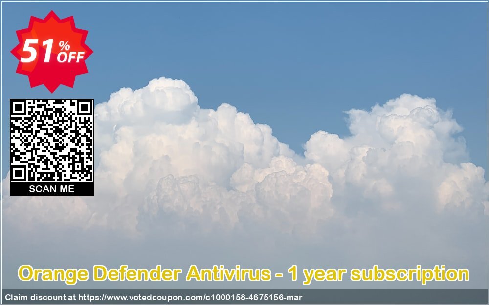 Orange Defender Antivirus - Yearly subscription Coupon Code Apr 2024, 51% OFF - VotedCoupon