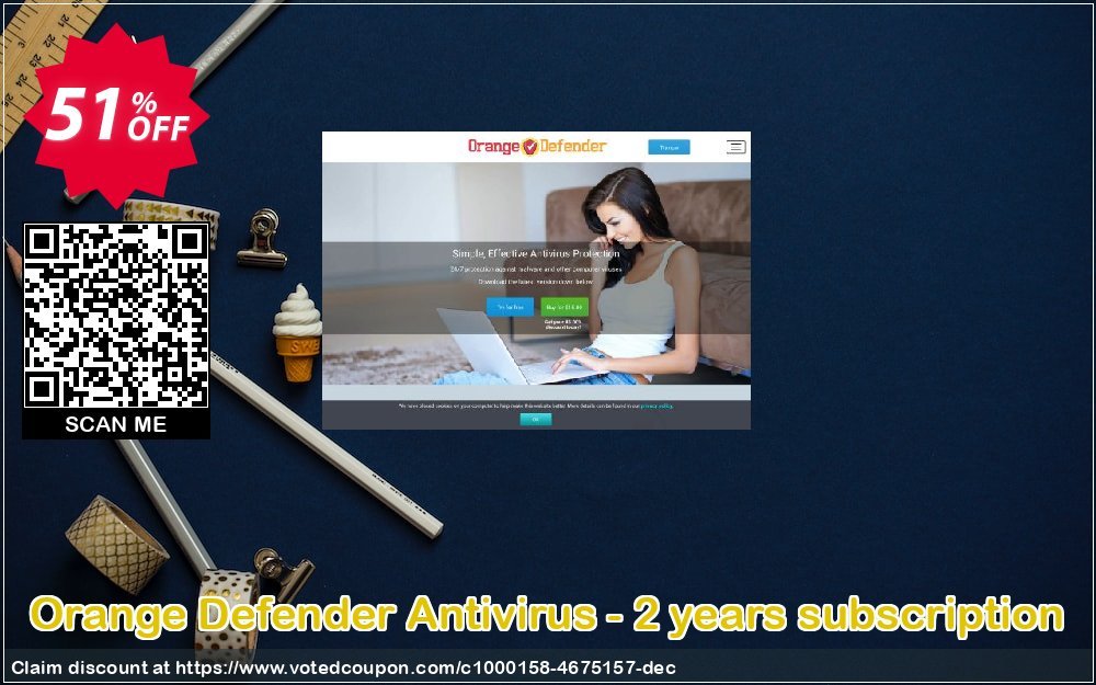 Orange Defender Antivirus - 2 years subscription Coupon, discount Spring Offer 50% OFF. Promotion: special sales code of Orange Defender Antivirus - 2 years subscription 2023