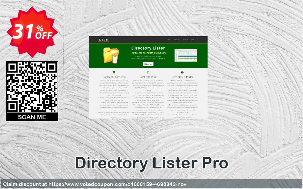 Directory Lister Pro Coupon, discount Directory Lister 30% off. Promotion: awesome offer code of Directory Lister Pro 2023