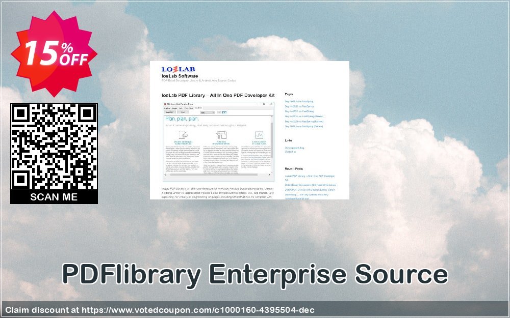 PDFlibrary Enterprise Source Coupon, discount 15% OFF. Promotion: amazing promo code of PDFlibrary Enterprise Source 2023