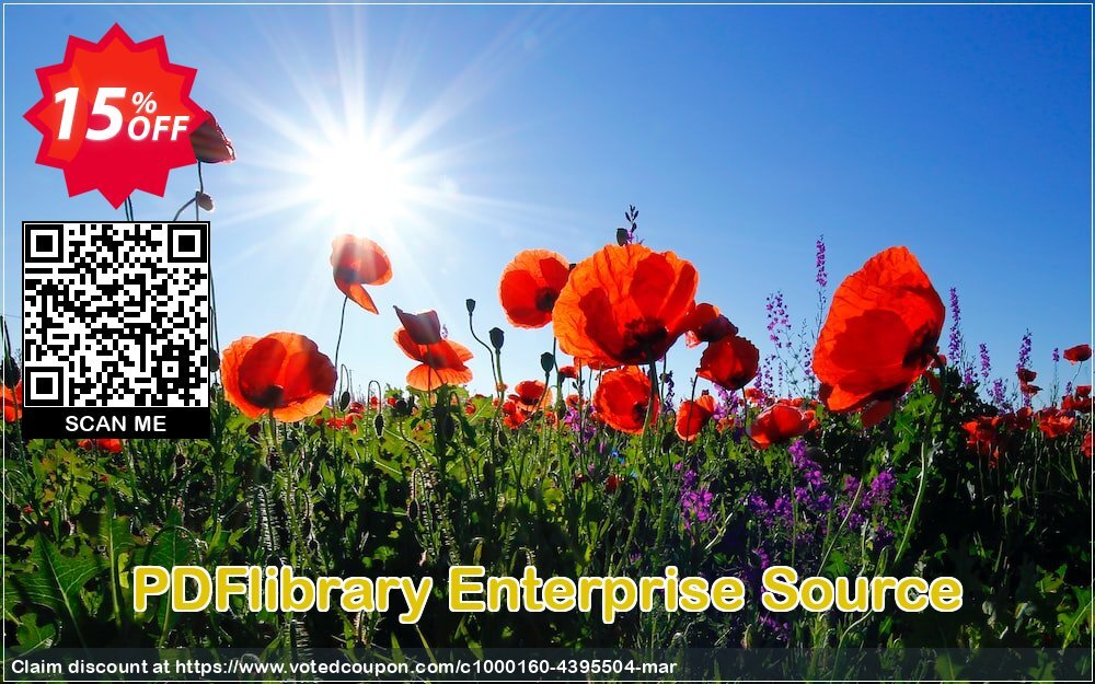 PDFlibrary Enterprise Source Coupon, discount 15% OFF. Promotion: amazing promo code of PDFlibrary Enterprise Source 2024