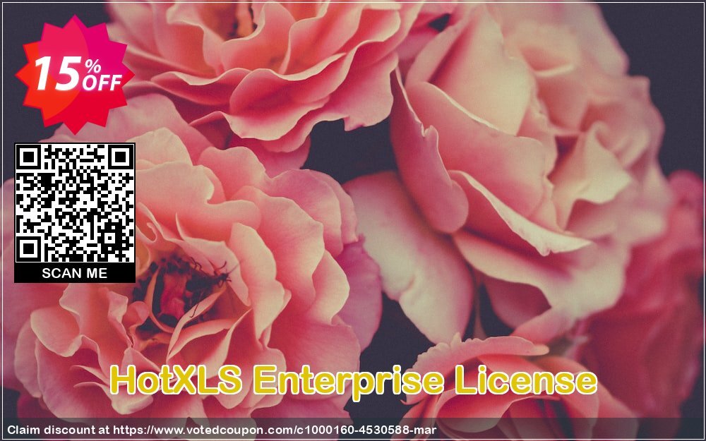 HotXLS Enterprise Plan Coupon, discount 15% OFF. Promotion: impressive offer code of HotXLS Enterprise License 2024